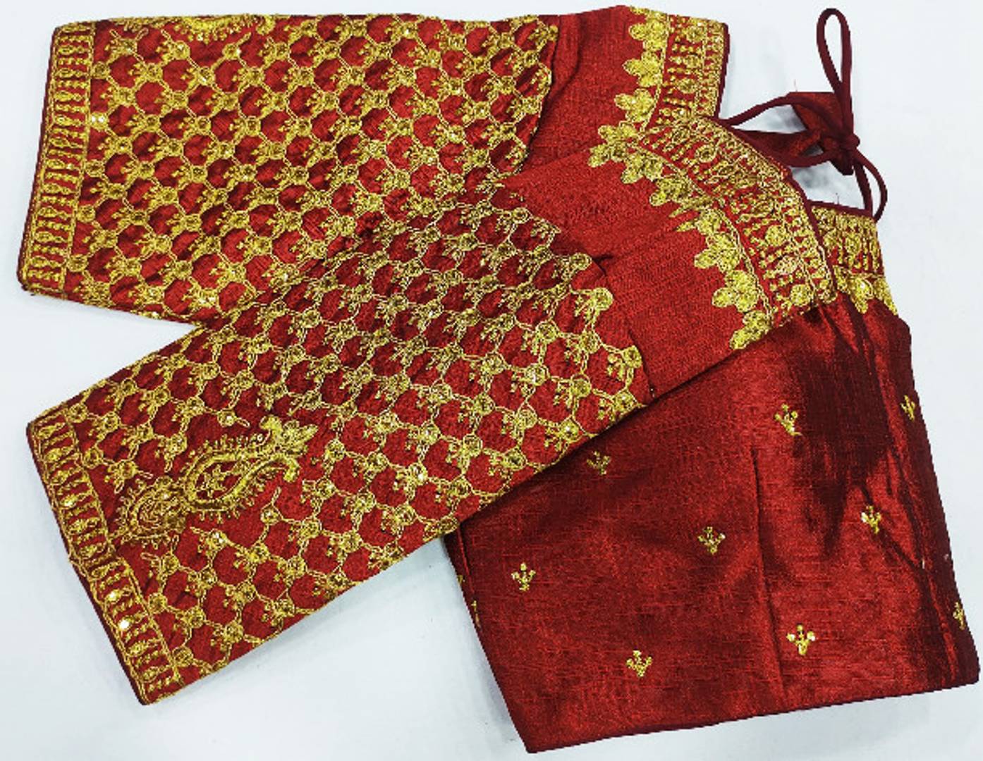 Phantom Silk Zari Embroidered Stitched Blouses
